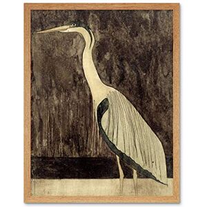 Artery8 Mesquita Heron Bird Animal Nature Drawing Art Print Framed Poster Wall Decor 12x16 inch Artery8 Mesquita Heron Bird Animal Nature Drawing Art Print Framed Poster Wall Decor 12x16 inch