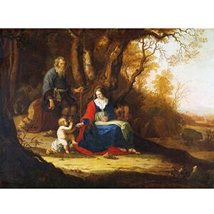 Artery8 Van Vianen Rest On The Flight Into Egypt Painting Premium Wall Art Canvas Print 18X24 Inch Artery8 Van Vianen Rest On The Flight Into Egypt Painting Premium Wall Art Canvas Print 18X24 Inch
