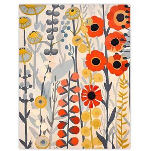 Artery8 Red Yellow Wildflowers Painting Rustic Floral Living Room Extra Large XL Wall Art Poster Print Artery8 Red Yellow Wildflowers Painting Rustic Floral Living Room Extra Large XL Wall Art Poster Print
