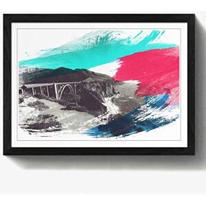 Arty Pie Framed Print Black A2 (24.5x18 Inch) Seascape Bixby Creek Bridge Big Sur California V2, Wood, Multi-Colour, 60 x 42 x 2 cm Arty Pie Framed Print Black A2 (24.5x18 Inch) Seascape Bixby Creek Bridge Big Sur California V2, Wood, Multi-Colour, 60 x 42 x 2 cm