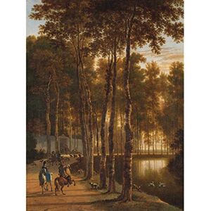 Artery8 Hackaert Avenue Birches Trees Landscape Painting Unframed Wall Art Print Poster Home Decor Premium Artery8 Hackaert Avenue Birches Trees Landscape Painting Unframed Wall Art Print Poster Home Decor Premium