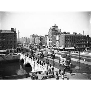 Artery8 Lawrence Sackville O'Connell Street Dublin 1900 Large Wall Art Poster Print Thick Paper 18X24 Inch Artery8 Lawrence Sackville O'Connell Street Dublin 1900 Large Wall Art Poster Print Thick Paper 18X24 Inch