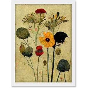Doppelganger33 LTD Colourful Abstract Autumn Wildflowers Artwork Framed A3 Wall Art Print Doppelganger33 LTD Colourful Abstract Autumn Wildflowers Artwork Framed A3 Wall Art Print