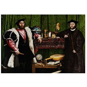 Wee Blue Coo Painting Portrait Study Holbein Ambassadors Wall Art Print Wee Blue Coo Painting Portrait Study Holbein Ambassadors Wall Art Print