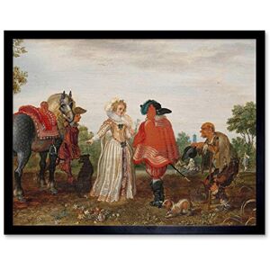 Artery8 Pietersz Van De Venne Spring The Meeting Painting Art Print Framed Poster Wall Decor 12x16 inch Artery8 Pietersz Van De Venne Spring The Meeting Painting Art Print Framed Poster Wall Decor 12x16 inch