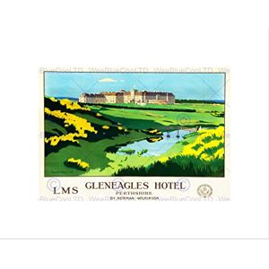 Wee Blue Coo Travel Hotel Gleneagles Scotland Lms Railway Golf Wall Art Print Wee Blue Coo Travel Hotel Gleneagles Scotland Lms Railway Golf Wall Art Print