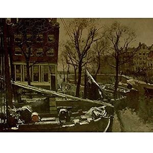 Artery8 George Hendrik Breitner Winter Amsterdam Painting Art Print Canvas Premium Wall Decor Poster Mural Artery8 George Hendrik Breitner Winter Amsterdam Painting Art Print Canvas Premium Wall Decor Poster Mural