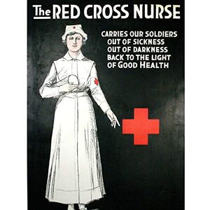 Wee Blue Coo Vintage Advert First Aid Red Cross Nurse Soldiers Charity Art Print Poster Wall Decor 12X16 Inch Wee Blue Coo Vintage Advert First Aid Red Cross Nurse Soldiers Charity Art Print Poster Wall Decor 12X16 Inch
