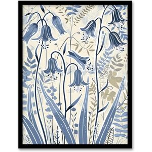 Artery8 Spring Bluebells Bright Flower Painting Botanical Living Room Artwork Framed Wall Art Print A4 Artery8 Spring Bluebells Bright Flower Painting Botanical Living Room Artwork Framed Wall Art Print A4