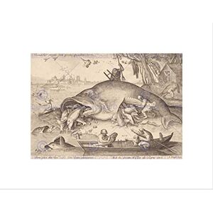 Wee Blue Coo Hendrik Hondius Bruegel Bosch Dutch Big Little Fish Wall Art Print Wee Blue Coo Hendrik Hondius Bruegel Bosch Dutch Big Little Fish Wall Art Print