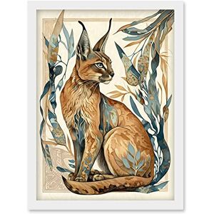 Artery8 - Caracal Cat - A4 - Framed - Wall Art Artery8 - Caracal Cat - A4 - Framed - Wall Art