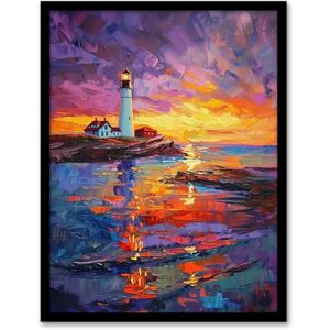 Artery8 Seaside Sunset St Mary's Lighthouse Whitley Bay Living Room Artwork Framed Wall Art Print 18X24 Inch Artery8 Seaside Sunset St Mary's Lighthouse Whitley Bay Living Room Artwork Framed Wall Art Print 18X24 Inch