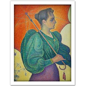 Artery8 Paul Signac Woman Umbrella 1893 Painting Artwork Framed Wall Art Print 18X24 Inch Artery8 Paul Signac Woman Umbrella 1893 Painting Artwork Framed Wall Art Print 18X24 Inch