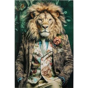 KARE Design Glass Picture Mister Lion, Multicoloured, Rectangular, Elegant, Animal Motiv, Wall Art, Modern Design, Decorative Home Accessories for Living Room, Bedroom, 150x100cm (HxW) KARE Design Glass Picture Mister Lion, Multicoloured, Rectangular, Elegant, Animal Motiv, Wall Art, Modern Design, Decorative Home Accessories for Living Room, Bedroom, 150x100cm (HxW)