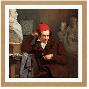 Artery8 Van Beveren Portrait Of Louis Royer Painting Square Wooden Framed Wall Art Print Picture 16X16 Inch Artery8 Van Beveren Portrait Of Louis Royer Painting Square Wooden Framed Wall Art Print Picture 16X16 Inch