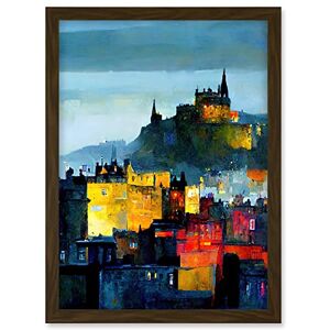 Doppelganger33 LTD Colourful Modern Edinburgh Castle Cityscape Acrylic Painting Artwork Framed A3 Wall Art Print Doppelganger33 LTD Colourful Modern Edinburgh Castle Cityscape Acrylic Painting Artwork Framed A3 Wall Art Print