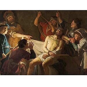 Artery8 Van Honthorst Christ Crowned With Thorns Painting Unframed Wall Art Print Poster Home Decor Premium Artery8 Van Honthorst Christ Crowned With Thorns Painting Unframed Wall Art Print Poster Home Decor Premium