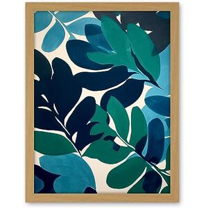 Artery8 Henri Matisse Style Leaves Watercolour Painting Blue Green Botanical Boho Leaf Artwork Framed Wall Art Print 18X24 Inch Artery8 Henri Matisse Style Leaves Watercolour Painting Blue Green Botanical Boho Leaf Artwork Framed Wall Art Print 18X24 Inch