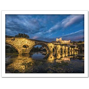 Fine Art Prints Ferrer Bridge Pont Vieux Cathedrale Saint-Nazaire France Photo Artwork Framed Wall Art Print 18X24 Inch Fine Art Prints Ferrer Bridge Pont Vieux Cathedrale Saint-Nazaire France Photo Artwork Framed Wall Art Print 18X24 Inch