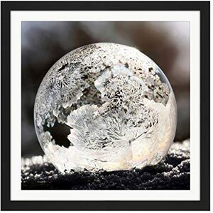 Artery8 Danielarapava Frosted Bubble Ice Amazing Photo Square Wooden Framed Wall Art Print Picture 16X16 Inch Artery8 Danielarapava Frosted Bubble Ice Amazing Photo Square Wooden Framed Wall Art Print Picture 16X16 Inch