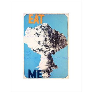 Wee Blue Coo POLITICAL SATIRE NUCLEAR MUSHROOM CLOUD EAT ME FRAMED ART PRINT MOUNT B12X4578 Wee Blue Coo POLITICAL SATIRE NUCLEAR MUSHROOM CLOUD EAT ME FRAMED ART PRINT MOUNT B12X4578