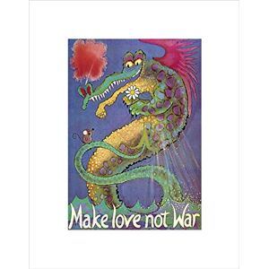 Wee Blue Coo POLITICAL LOVE WAR PEACE DRAGON MOUSE FLOWER BLACK FRAMED ART PRINT B12X4539 Wee Blue Coo POLITICAL LOVE WAR PEACE DRAGON MOUSE FLOWER BLACK FRAMED ART PRINT B12X4539