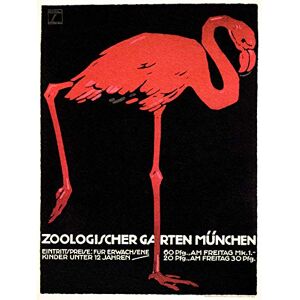 Wee Blue Coo Cultural Zoo Flamingo Munich Bavaria Animal Bird Exhibit Large Art Print Poster Wall Decor 18x24 inch Wee Blue Coo Cultural Zoo Flamingo Munich Bavaria Animal Bird Exhibit Large Art Print Poster Wall Decor 18x24 inch
