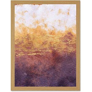 Wee Blue Coo Abstract Purple Yellow Gold Watercolour Large Framed Art Print Wall Poster 18x24 inch Wee Blue Coo Abstract Purple Yellow Gold Watercolour Large Framed Art Print Wall Poster 18x24 inch