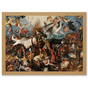 Artery8 Pieter Bruegel The Elder The Fall Of The Rebel Angels Painting Artwork Framed Wall Art Print A4 Artery8 Pieter Bruegel The Elder The Fall Of The Rebel Angels Painting Artwork Framed Wall Art Print A4