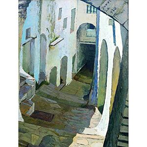 Artery8 Sicurezza Alley Of Itri Painting Art Print Canvas Premium Wall Decor Poster Mural Artery8 Sicurezza Alley Of Itri Painting Art Print Canvas Premium Wall Decor Poster Mural