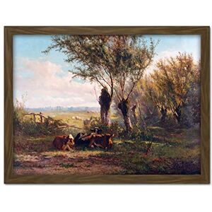 Artery8 Bilders Meadow Oosterbeek Countryside Painting Artwork Framed Wall Art Print 18X24 Inch Artery8 Bilders Meadow Oosterbeek Countryside Painting Artwork Framed Wall Art Print 18X24 Inch
