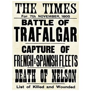 Wee Blue Coo War Napoleonic Battle Trafalgar Times Newspaper 1805 UK Nelson Navy Art Print Poster Wall Decor 12X16 Inch Wee Blue Coo War Napoleonic Battle Trafalgar Times Newspaper 1805 UK Nelson Navy Art Print Poster Wall Decor 12X16 Inch