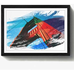 Arty Pie Framed Print Black A2 (24.5x18 Inch) The Golden Gate Bridge San Francisco California (6) V2, Wood, Multi-Colour, 60 x 42 x 2 cm Arty Pie Framed Print Black A2 (24.5x18 Inch) The Golden Gate Bridge San Francisco California (6) V2, Wood, Multi-Colour, 60 x 42 x 2 cm