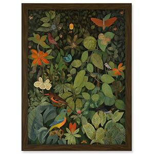 Artery8 Audubon Style Birds and Insects in Jungle Artwork Framed A3 Wall Art Print Artery8 Audubon Style Birds and Insects in Jungle Artwork Framed A3 Wall Art Print
