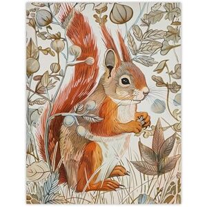 Artery8 Red Squirrel Woodland Forest Floor Bright Living Room Large Wall Art Poster Print Thick Paper 18X24 Inch Artery8 Red Squirrel Woodland Forest Floor Bright Living Room Large Wall Art Poster Print Thick Paper 18X24 Inch