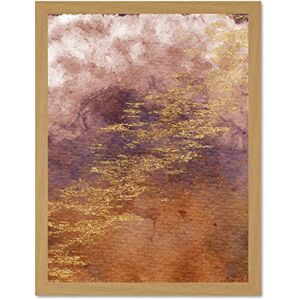 Wee Blue Coo Abstract Orange Purple Gold Watercolour Large Framed Art Print Wall Poster 18x24 inch Wee Blue Coo Abstract Orange Purple Gold Watercolour Large Framed Art Print Wall Poster 18x24 inch