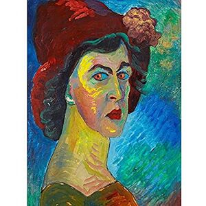Fine Art Prints Werefkin Marianne von Selfportrait I Kunstdruck auf Leinwand, Premium-Wanddekoration, Poster Fine Art Prints Werefkin Marianne von Selfportrait I Kunstdruck auf Leinwand, Premium-Wanddekoration, Poster
