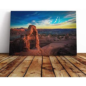 Big Box Art Canvas Print Wall Art Stone Arch Utah Landscape and Mountains Mounted & Stretched Framed Picture Home Decor for Kitchen, Living Room, Bedroom, Hallway, Multi-Colour, 24x16 Inch Big Box Art Canvas Print Wall Art Stone Arch Utah Landscape and Mountains Mounted & Stretched Framed Picture Home Decor for Kitchen, Living Room, Bedroom, Hallway, Multi-Colour, 24x16 Inch