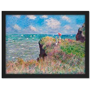 Fine Art Prints Claude Monet Cliff Walk At Pourville Large Framed Art Print Poster Wall Decor 18x24 Fine Art Prints Claude Monet Cliff Walk At Pourville Large Framed Art Print Poster Wall Decor 18x24