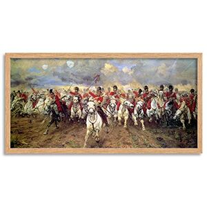 Artery8 Thompson Scotland Forever Battle Waterloo Painting Framed Wall Art Print Long 25X12 Inch Artery8 Thompson Scotland Forever Battle Waterloo Painting Framed Wall Art Print Long 25X12 Inch