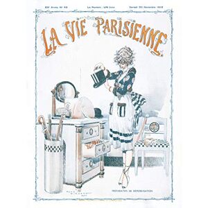 Artery8 La Vie Parisienne Preparing for End World War 1 Magazine Cover Premium Wall Art Canvas Print 18X24 Inch Artery8 La Vie Parisienne Preparing for End World War 1 Magazine Cover Premium Wall Art Canvas Print 18X24 Inch