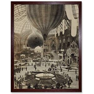 Artery8 Balloon Aircraft Exposition Paris Vintage Photograph Art Print Framed Poster Wall Decor 12x16 inch Artery8 Balloon Aircraft Exposition Paris Vintage Photograph Art Print Framed Poster Wall Decor 12x16 inch
