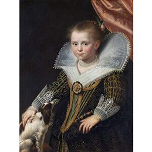 Artery8 Moreelse The Little Princess Portrait Girl Painting Large Wall Art Poster Print Thick Paper 18X24 Inch Artery8 Moreelse The Little Princess Portrait Girl Painting Large Wall Art Poster Print Thick Paper 18X24 Inch