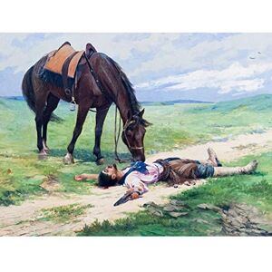 Fine Art Prints Parreiras The End Of Romance Horse Painting Premium Wall Art Canvas Print 18X24 Inch Fine Art Prints Parreiras The End Of Romance Horse Painting Premium Wall Art Canvas Print 18X24 Inch