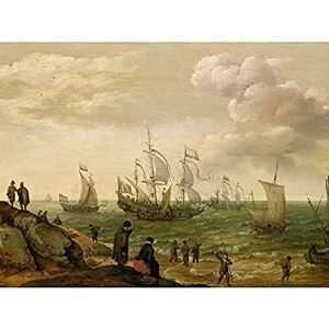 Artery8 Willaerts Ships Along The Shore Painting Art Print Canvas Premium Wall Decor Poster Mural Artery8 Willaerts Ships Along The Shore Painting Art Print Canvas Premium Wall Decor Poster Mural