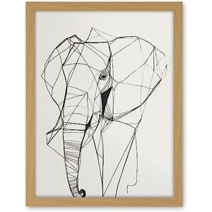 Artery8 Elephant Simple Polygon Line Drawing Illustration Artwork Framed Wall Art Print 18X24 Inch Artery8 Elephant Simple Polygon Line Drawing Illustration Artwork Framed Wall Art Print 18X24 Inch