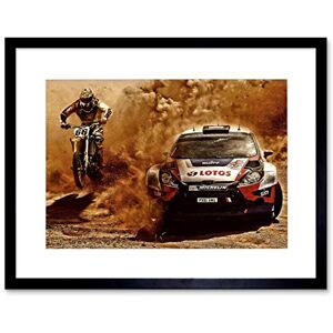 Wee Blue Coo PHOTOGRAPH SPORT MOTOCROSS BIKE RALLY CAR DIRT RACE FRAMED ART PRINT B12X3718 Wee Blue Coo PHOTOGRAPH SPORT MOTOCROSS BIKE RALLY CAR DIRT RACE FRAMED ART PRINT B12X3718