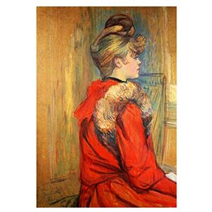 Wee Blue Coo Painting Toulouse-lautrec Girl Fur Study Wall Art Print Wee Blue Coo Painting Toulouse-lautrec Girl Fur Study Wall Art Print