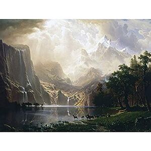 Fine Art Prints Bierstadt Among Sierra Nevada California Painting Unframed Wall Art Print Poster Home Decor Premium Fine Art Prints Bierstadt Among Sierra Nevada California Painting Unframed Wall Art Print Poster Home Decor Premium
