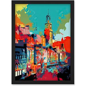Artery8 Nottingham City England Cityscape Vibrant Abstract Artwork Framed Wall Art Print A4 Artery8 Nottingham City England Cityscape Vibrant Abstract Artwork Framed Wall Art Print A4